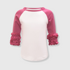 Icing Ruffle Top Kids - White/Hot Pink