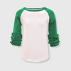 Icing Ruffle Top Kids - White/Kelly Green