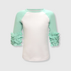 Icing Ruffle Top Kids - White/Mint