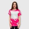 Scrunched Faux Bleached Tees - Pink