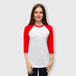 Baseball Polyester Raglan Tee - White Body