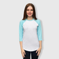 Baseball Polyester Raglan Tee - White Body