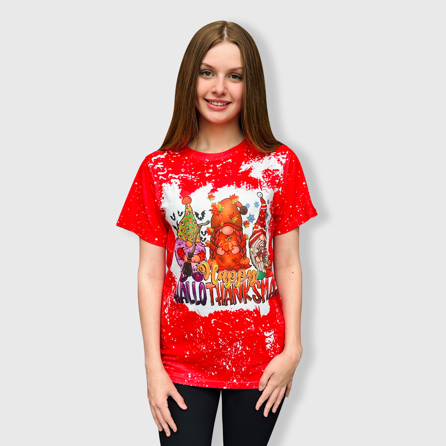 Happy Hallo Thanksmas Short Sleeve Top