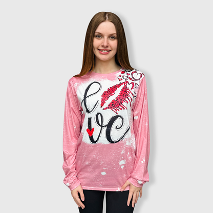 Love Hearts Dusty Pink Top