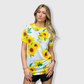 Sunflower White Short Sleeve Top