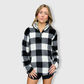 Sherpa Black White Plaid Pullover Women