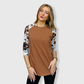 Cow Print Brown Top