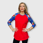 Santa Red Christmas Top