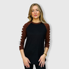 Football Sleeve Raglan Adult - Black/Brown