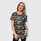 Camouflage Stars Short Sleeve Top