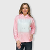 Faux Bleached Hoodie - Light Pink