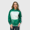 Faux Bleached Hoodie - Green