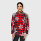 Cheetah Buffalo Plaid Snowflakes Quarter Zip Top