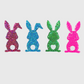 CP1052 - Easter Rabbit Chenille Sequin Patch (Small)