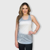 Faux Bleached Tank Top - Adult - Gray