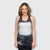 Faux Bleached Tank Top - Adult - Black