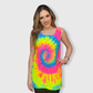 Tie Dye Neon Rainbow Tank Top