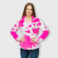 Sherpa Pink Cow Pullover Women