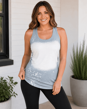 Faux Bleached Tank Top - Adult