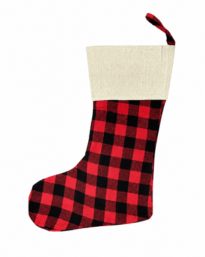 Stocking - Red Plaid Full