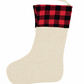 Stocking - Red Plaid Half