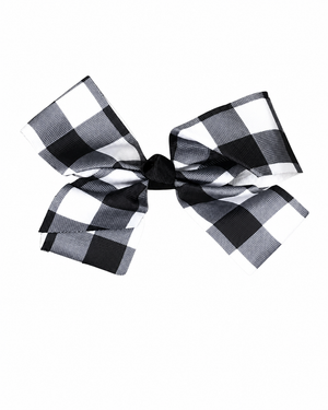 Bow - Plaid Knot Black
