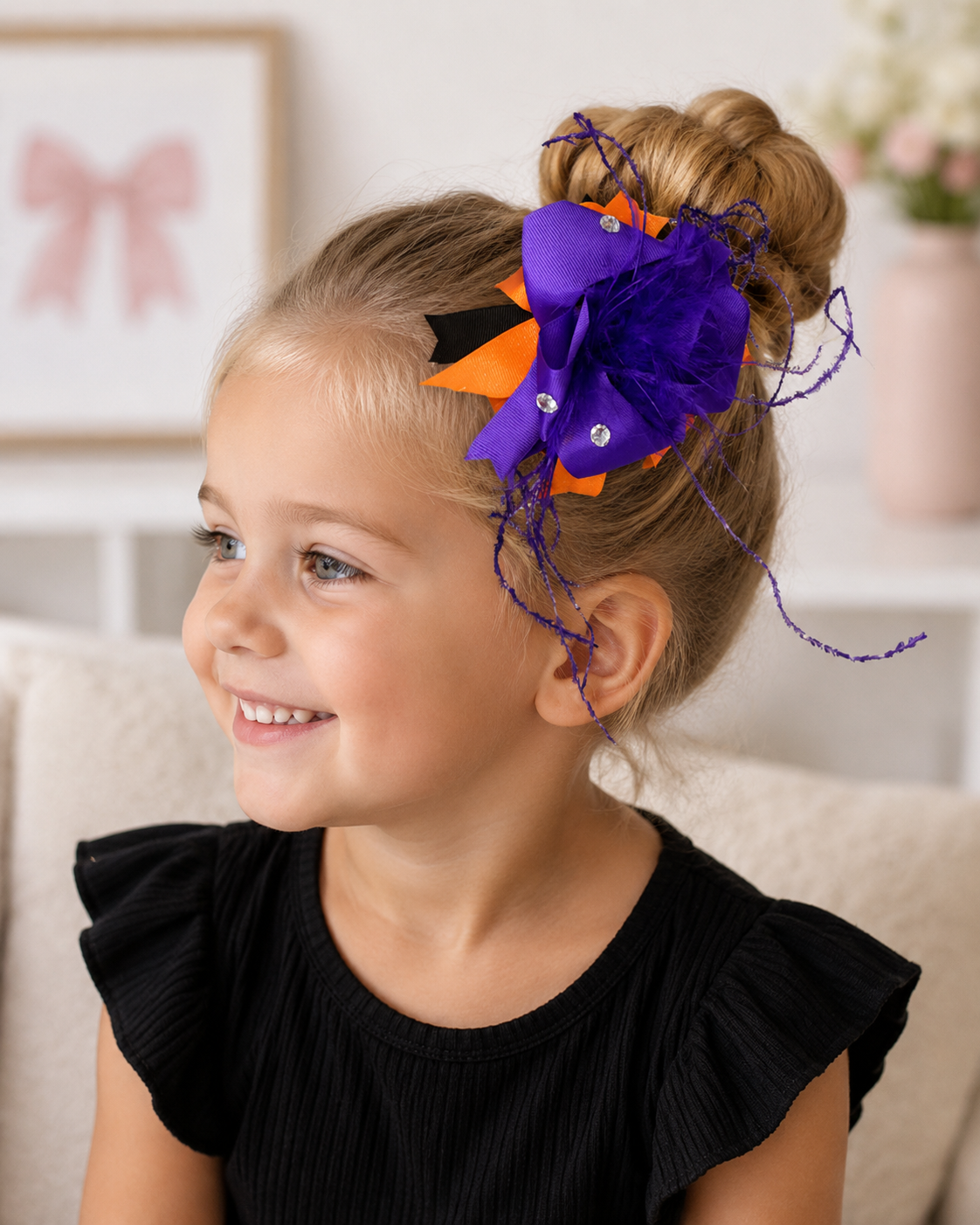Bow - Purple Fur