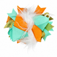 Bow - Turquoise Orange