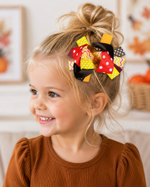 Bow - Polka Chevron