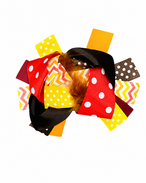 Bow - Polka Chevron