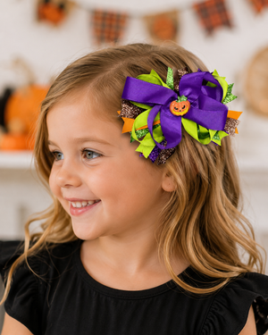 Bow - Pumpkin Glitter