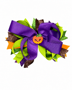 Bow - Pumpkin Glitter