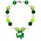 Bubblegum Necklace - St. Patrick's Clover Striped
