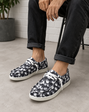Canvas Baseball Black Shoes