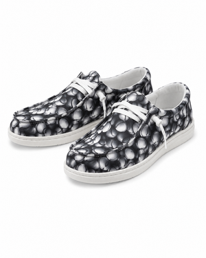 Canvas Baseball Black Shoes
