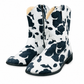 Cow Print Black Cowboy Boots - Adult & Kids