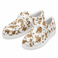 Canvas Cow Brown Shoes