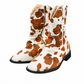 Cow Print Brown Cowboy Boots - Adult & Kids