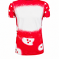Fourth of July Stars Red Blank Faux Bleached Top
