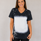 V-Neck FAUX Bleached Tees