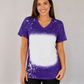 V-Neck FAUX Bleached Tees