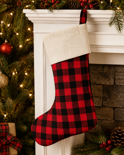 Stocking - Red Plaid Full