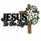 CP1252 Jesus Is The Light Chenille Patch