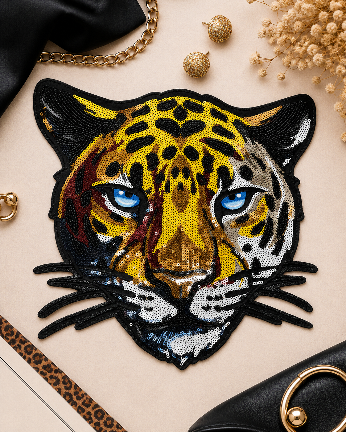 CP1250 - Sequin Leopard Patch