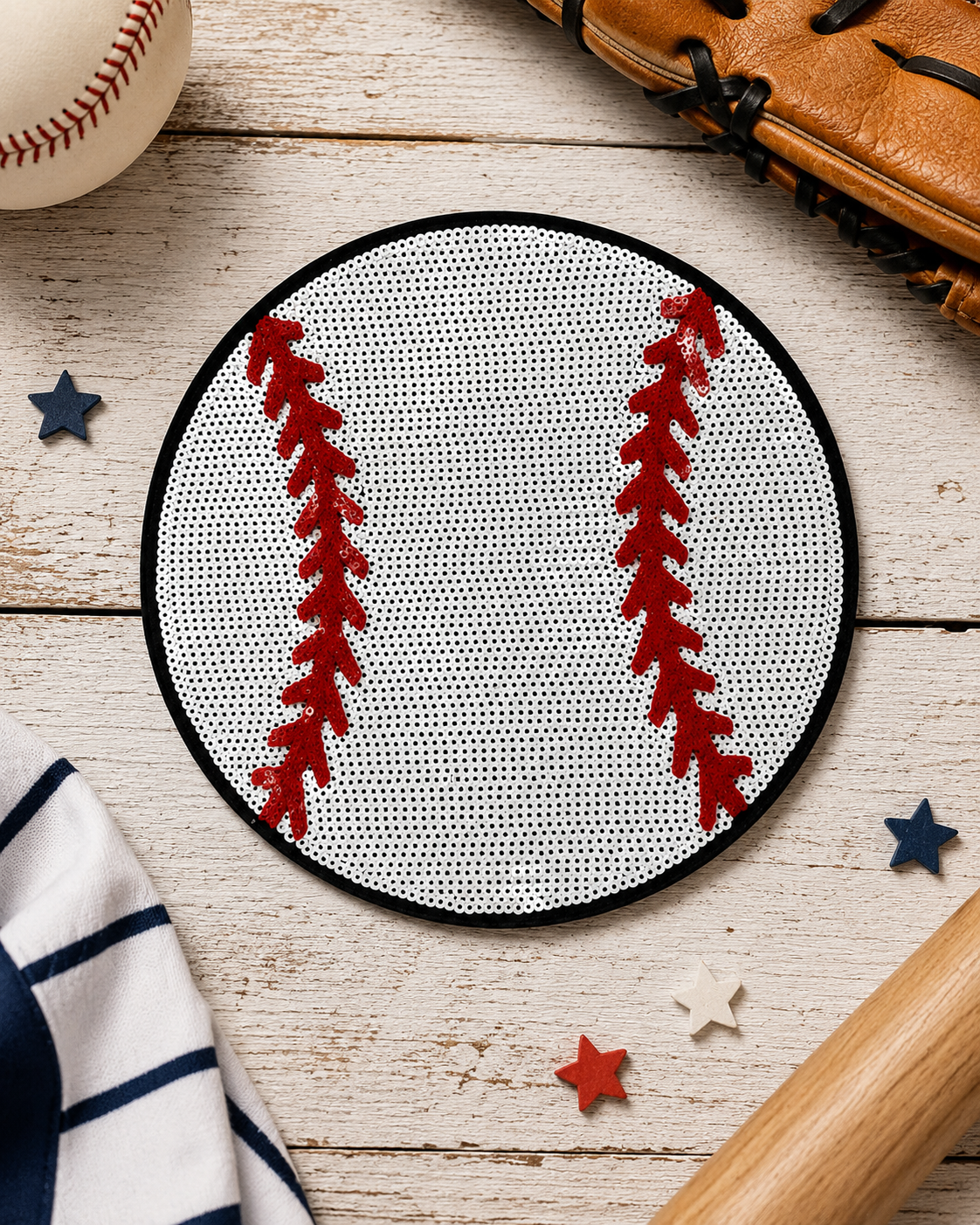 CP1229 - Sequin Sports Ball Patch Collection