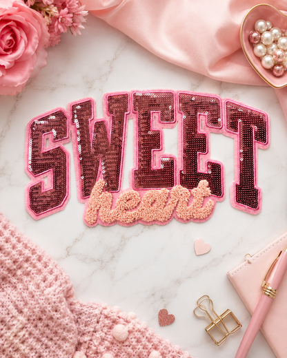 CP1222 - Sweet Heart Sequin Patch