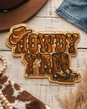 CP1217 - Howdy Y'all Sequin Rodeo Patch