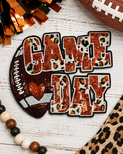 CP1212 - Game Day Football Cheetah Patch