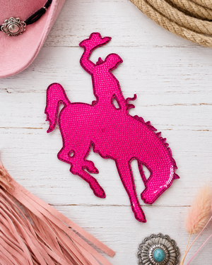 CP1192 - Pink Rodeo Sequin Patch