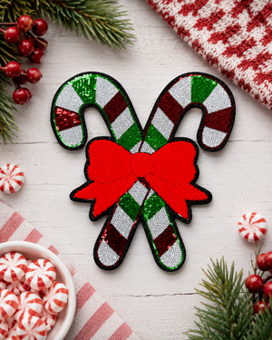 CP1128 - Candy Cane Bow